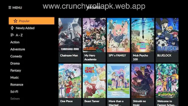 Crunchyroll Mod APK banner